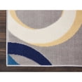 thumbnail image 2 of Nourison Grafix 2'3" x 7'6" (8' Runner) Grey Area Rug Retro Contemporary Geometric by Nourison, 2 of 5