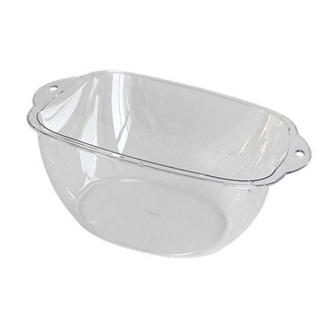 Transparent Wash Basin, Portable Bath Tub Plastic Fruit Dish Tub Large Capacity Multifunction Portable Washbasin for Home Kitchen Bathroom