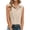 Khaki, variant on Women's Linen Shirt, Button Down Sleeveless Top, Collar Solid Color Casual Blouse, Loose Fit Summer Tank for Daily Wear, Vacation, Beach and Spring Outfits Blackish Green L