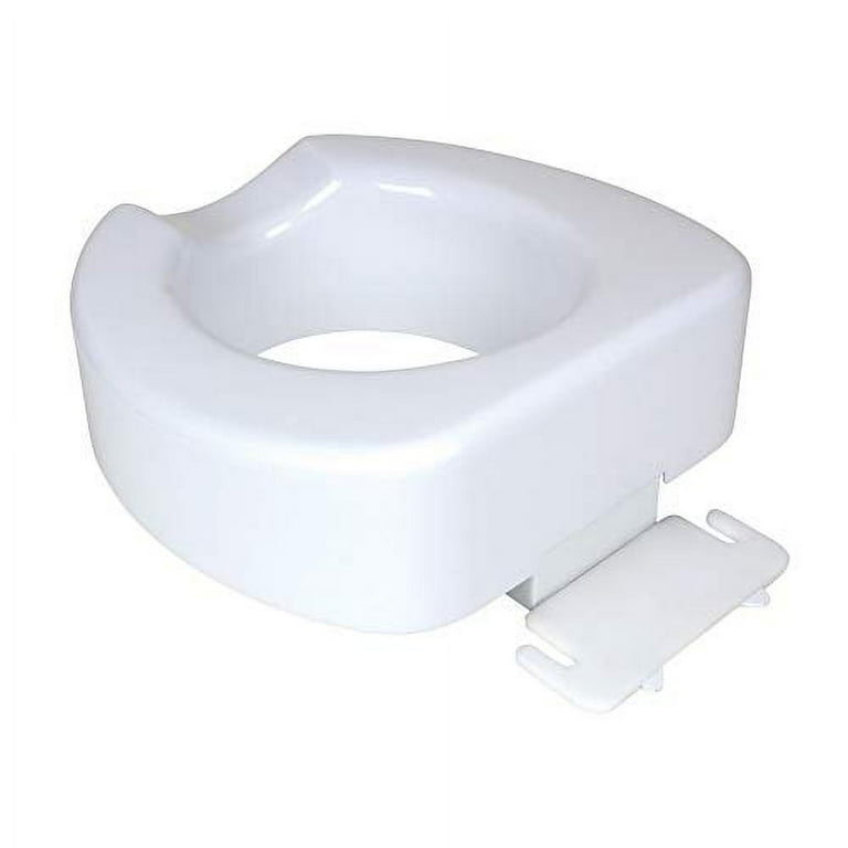 Carex 4-Inch Toilet Seat Riser With Quick Lock, Raised Toilet Seat With 300  Pound Weight Capacity, Slip-Resistant