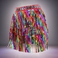 thumbnail image 2 of Jupes Longues pour Femmes Vêtements de Performance Serviette à Franges Colorée Serviette de Danse du Ventre Serviette à Franges Pailletée Vêtements pour Femmes Rouge Taille Unique, 2 of 3