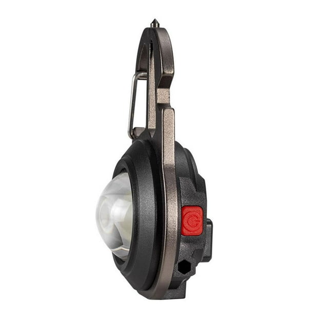 Lámpara Linterna LED portátil Mini llavero Luz de trabajo Abridor de botellas para exteriores (C) Ehuebsd Para estrenar
