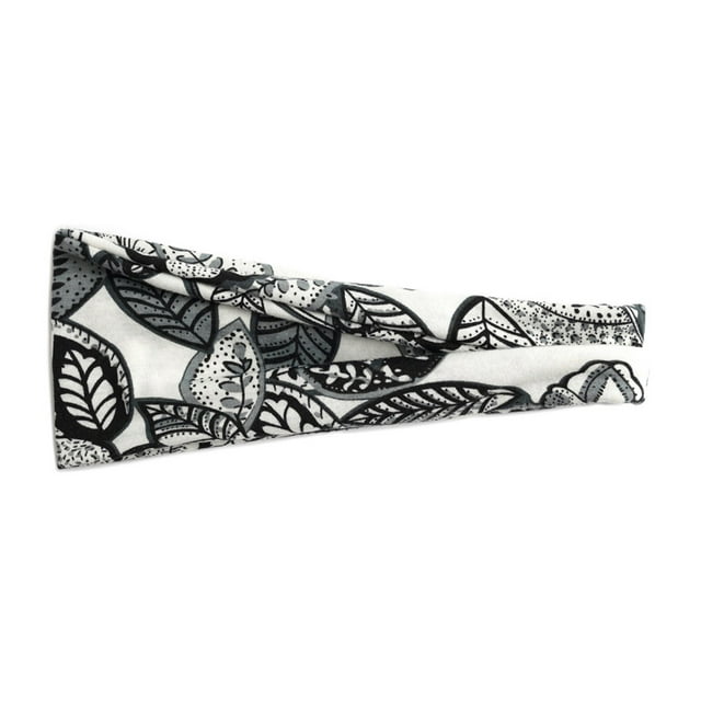 Bandeau Blanc Boho pour Femmes Mode Grand Bandeau Yoga Accessoires Cheveux