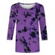 thumbnail image 4 of Neewe 3/4 Length Sleeve Women Tops Crew Neck Blouses Dressy Casual Round Neck T Shirts Loose Fit Business Work Clothes, 4 of 5