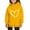 Yellow, variant on BaoFuBaoMei Travel Hoodies for Boys Girls Valentines Heart Long Cuffed Sleeve Sweatshirt Tops Fleece Lined Loose Hooded Fall Clothes for School Party Classroom Celebration