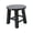 Black, variant on Homenest Solid Wood Step Stool - Brown Square Foot Stool with Waterproof Finish, Compact 9.84in Height Stool for Kitchen Bathroom Entryway, Multi-Purpose Ottoman Stool for Household