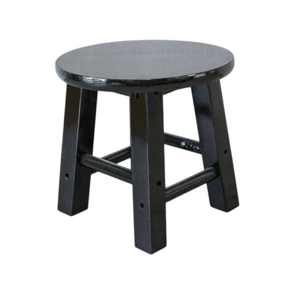 Sturdy Solid Wood Stool, Compact Round Design, Waterproof Finish for Easy Cleaning, Ideal for Entryways and Kitchens, Perfect for Homeowners Seeking Versatile Seating Options