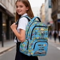 thumbnail image 5 of Pzuqiu Cool Boy Kids Backpacks Large Capacity School Bags Durable Lightweight Shoulder Bookbags with Two Side Pockets 17 Inch Travel Bags for Hiking Camping Age 6-18, 5 of 7