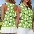 thumbnail image 4 of KUIFORTI Matching Couple Sport Shirts Quarter Zip Golf Tennis Tank Top Women's Matching Hawaiian Golf Shirt for Couple Racerback Design Green, 4 of 6