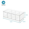 thumbnail image 5 of iDesign Crisp Tea Storage Organizer, Clear, 5 of 8