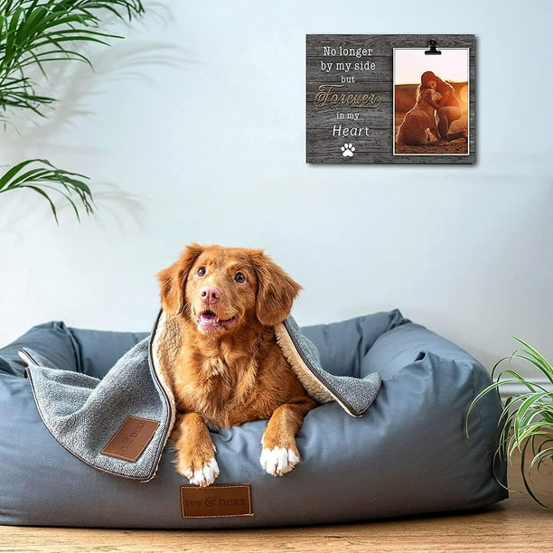 Cadeau Commémoratif Chien | Toile Personnalisée (Photo, Nom