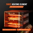 thumbnail image 3 of VEVOR Horno de pizza comercial de encimera, 14" de doble piso, horno de pizza electrico de acero inoxidable con piedra y mango, máquina para hacer pizza multiusos para interiores para restaurantes, 3 of 9