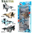 thumbnail image 6 of 4PCS Diecast Fighter Jets Pullback Airplane Toys Military Plane Fighter Toys Alloy Mini Air Force Kids Playset Birthday Xmas Gifts for Boys and Girls, 6 of 7