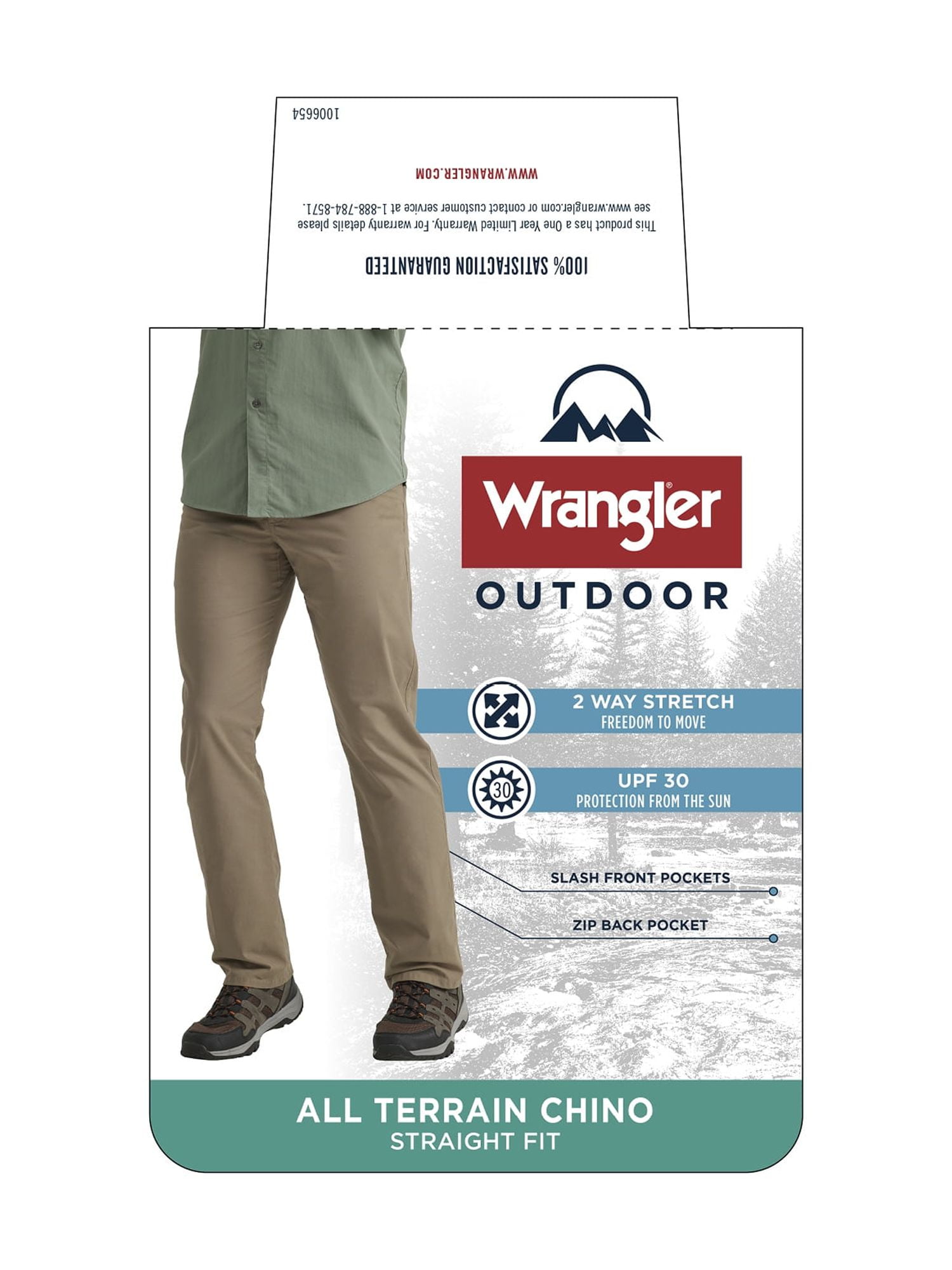 Wrangler® Men's Outdoor All Terrain Chino Pant with UPF 30 Protection