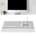 thumbnail image 2 of Xirurus RGB Wired Gaming Keyboard with Wrist Rest 104 Keys Clear Characters Mechanical Feel Office Setup 19.29 inches / 49 cm White, 2 of 9
