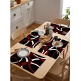 thumbnail image 6 of Geometric Circle Modern Art Red Placemat for Dining Table Tableware Mats Kitchen Dish Mat Pad 4/6pcs Table Mat Home ration, 6 of 7