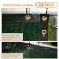 thumbnail image 2 of 5' Feet x 283' Feet Dark Green Commercial Privacy Fence Screen Custom Available 3 Years Warranty 130 GSM 88% Blockage, 2 of 7