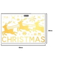 thumbnail image 2 of Christmas Window Clings Sleigh Snowflake Santa Window Clings For, 2 of 5