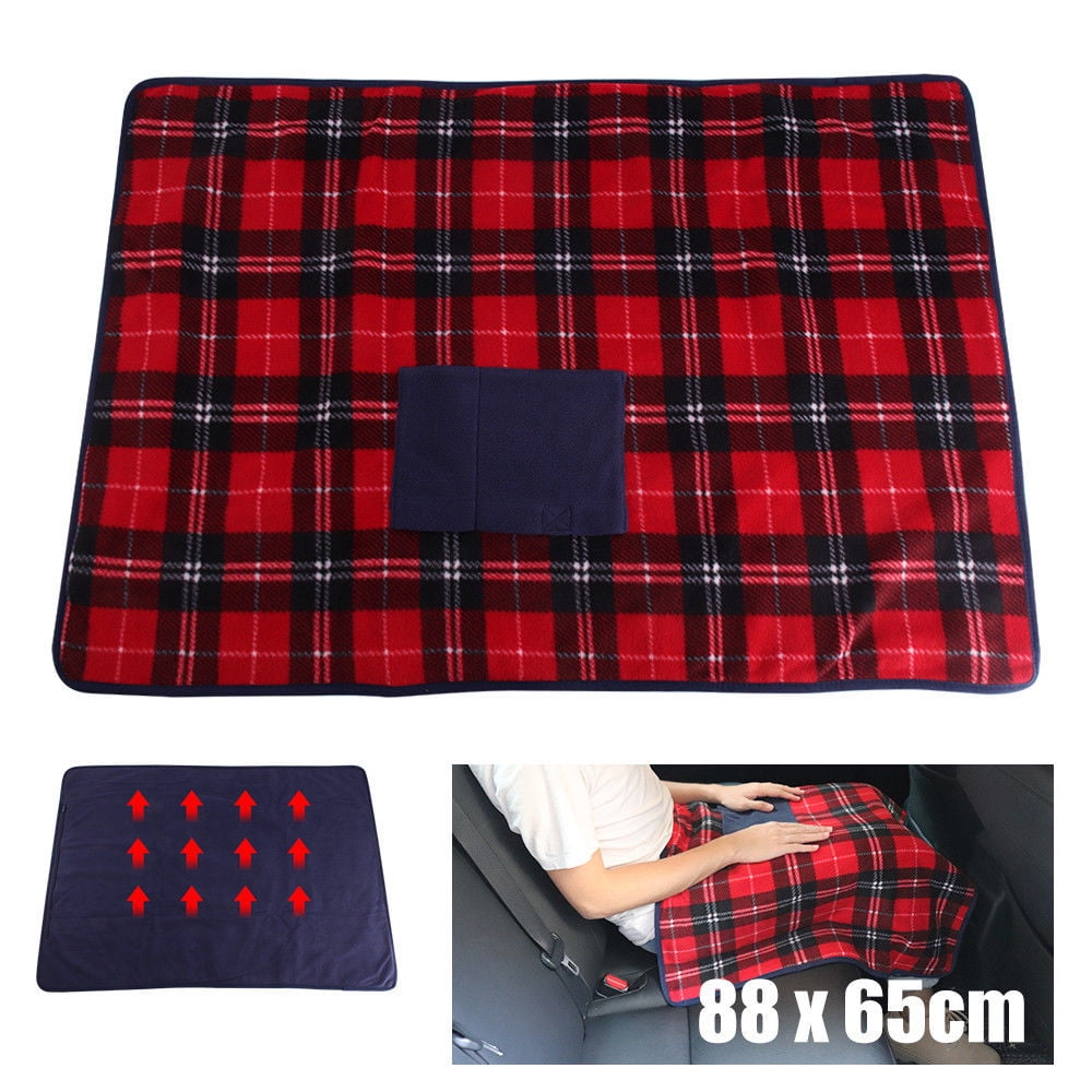 Cozeii Heated Throw Blanket, Soft Polyester Electric Throw with 2 Heating Levels, Quick Warm-Up, Comfortable Soft Material, Fall & Winter Lap Office Chair Blanket Dorm Room Car