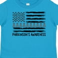 thumbnail image 4 of Inktastic Parkinson's Awareness Gray Ribbons and Flag Boys or Girls Toddler T-Shirt, 4 of 5