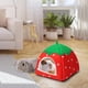 thumbnail image 5 of Juego de 2 escondites para cobayas, cama para hámster, accesorios para jaula, escondite cómodo para erizo, hurón, chinchilla y otros animales pequeños JM, 5 of 5
