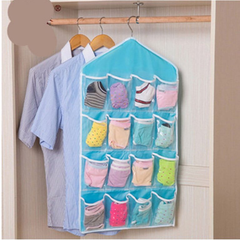 16 Pockets Clear Over Door Hanging Bag Shoes Rack Hanger Storage