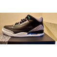 thumbnail image 1 of Ni - ke Men's Air Jordan 3 Retro Black/Green Glow-Wolf Grey CT8532 031 Size 11, 1 of 5