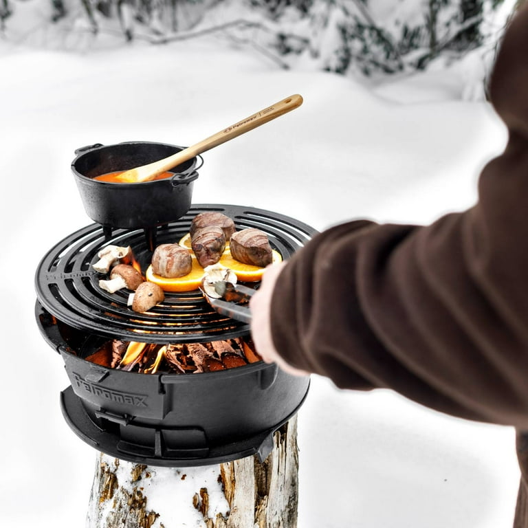Petromax Cast Iron Fire Grill and Dutch Oven Cooker with Handle