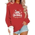 thumbnail image 5 of Busydd Womens Sweatshirt Fashion Graphic Print Christmas Sweatshirts for Women Comfy Cotton Fall Long Sleeve Crewneck Sweatshirt XL, 5 of 6