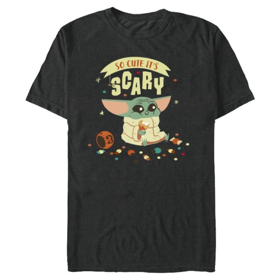 Star Wars Grogu Halloween So Cute It’s Scary - Short Sleeve Blended T-Shirt for Adults - Customized-Graphite Snow Heather