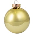 thumbnail image 5 of Northlight 2-Finish Glass Ball Christmas Ornaments - 2.5" (65mm) - Gold and Bronze - 9ct, 5 of 9