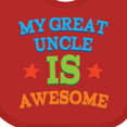 thumbnail image 4 of Inktastic My Great Uncle is Awesome Boys or Girls Baby Bib, 4 of 4