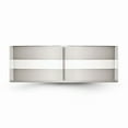 thumbnail image 3 of Stainless Steel 925 Sterling Silver Inlay Flat 8mm Polished Band Size: 12; for Adults and Teens; for Women and Men, 3 of 6