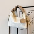 thumbnail image 2 of Sac à Main à Motif Tissé pour Femmes, Mini Sac à Main Stylé, Sac Hobo et Sac à Main Froncés Simples, 2 of 10