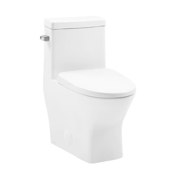 Swiss Madison Sublime II One-Piece Round Ceramic Toilet Side Flush 1.28 GPF