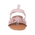 thumbnail image 5 of bebe Girl's Infant Flat Shoes with Metallic Shimmer, Glitter and Rhinestone - Flats For Infants, Light Pink 2, 4, 5 of 9