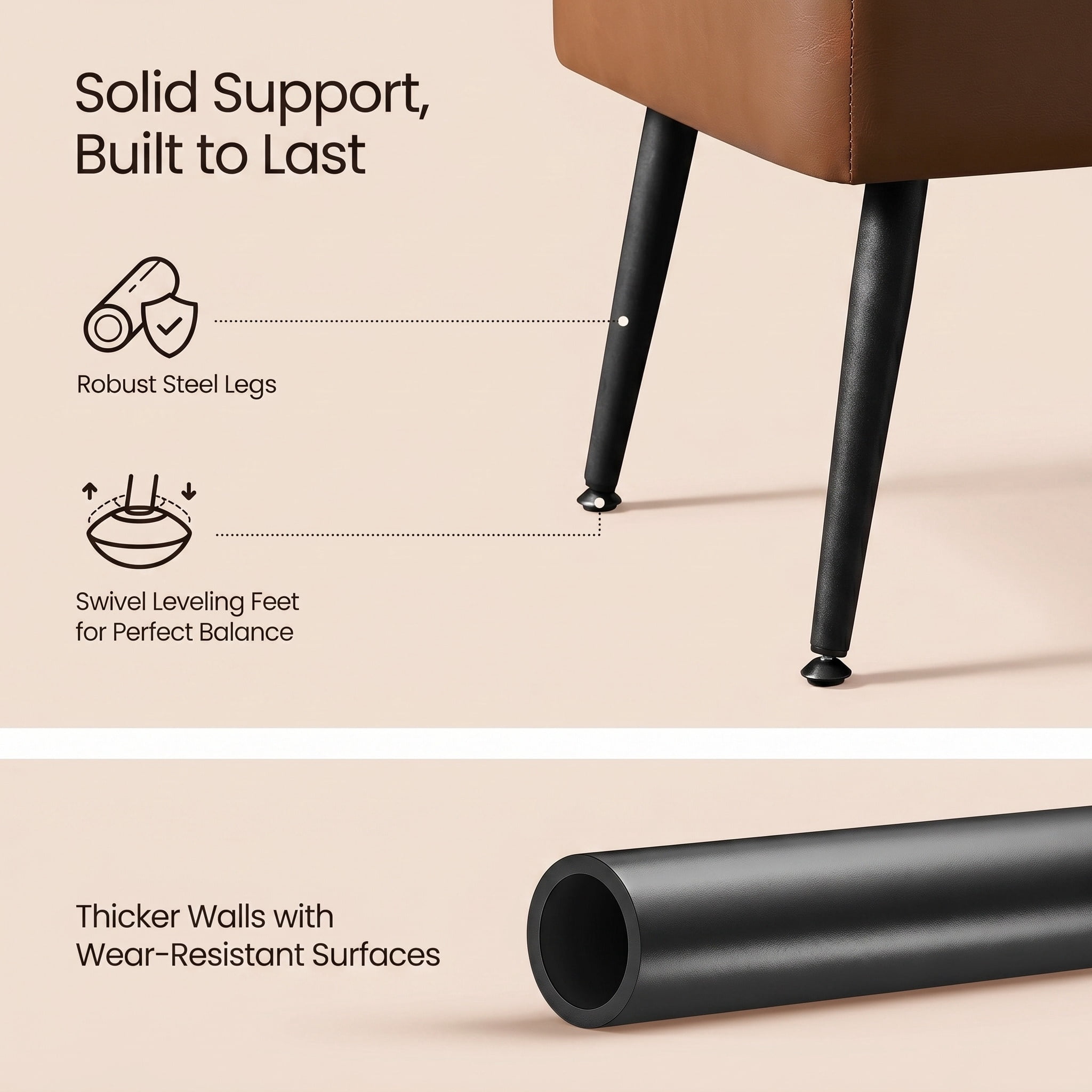 Nordic Hygge Storage Ottoman Bench, Forest Green