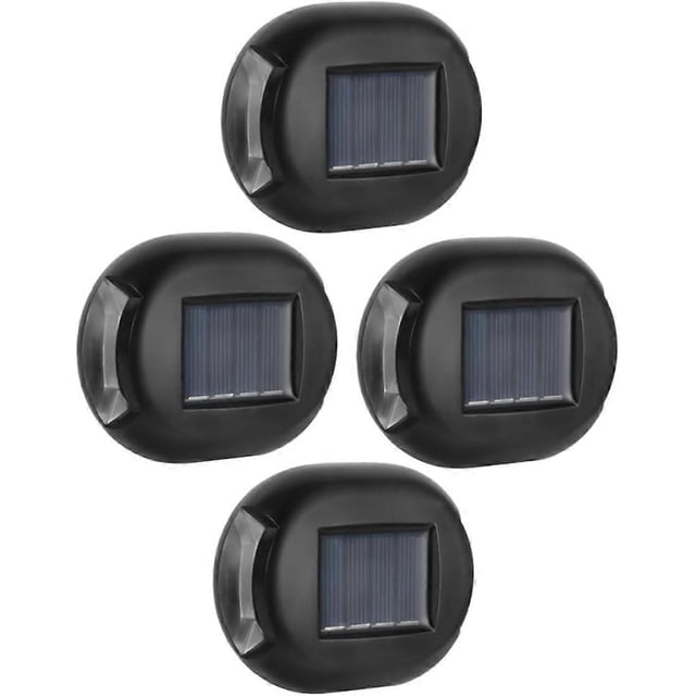 4 Pieces Solar Wall Light Outdoor Wall Light Outdoor Wall Lamp Exterior Outdoor Wall Lights Solar Wall Night Lamp Wall Gutter Lamp