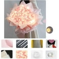 thumbnail image 2 of DIY Artificial Flowers,Handmade Spring Bouquet,52pcs Butterfly Bouquet with Lights,Artificial Flower Bouquet DIY Crafts Kit,Gift for Mom Teacher friend, 2 of 7
