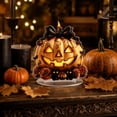 thumbnail image 5 of SLYNSHome Vintage Pumpkin Tabletop Sign Light Print Wooden Standing Ornament For Mantel Bookshelf Indoor Halloween Thanksgiving Farmhouse Harvest Table Decor, 5 of 7