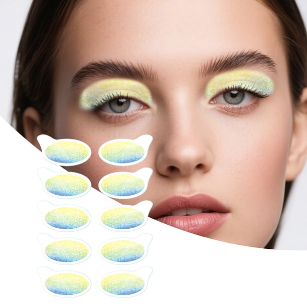 Pisexur Belleza Maquillaje Pegatinas de tatuajes de sombras de ojos cromáticas, resistentes al agua y al sudor, con duración de 24 horas, calcomanías hiperrealistas que campara mujeres y hombres