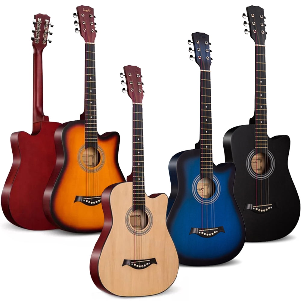 Oture Guitar 38 inch allwood Acoustic Guitar for Starter Kids Beginner Wood