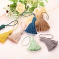thumbnail image 4 of Uxcell 2Pack 5.31" Bookmark Tassels with Loop for DIY Crafts Accessory, Mint Green, 4 of 6