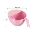 thumbnail image 2 of Uxcell Rice Washing Bowl Fruit Vegetable Strainer Colander Drainer Basket Kitchen Cleaning Tools Kit-Pink, 2 of 6