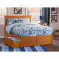 thumbnail image 4 of Atlantic Furniture Metro Urban Queen Storage Platform Bed in Caramel, 4 of 5