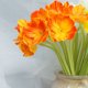 thumbnail image 3 of PU Mini Flor artificial oficina en casa decoración Floral boda fiesta ceremonia Flor falsa, naranja rojo 10 Piezas Sweethay HA6610-01B*10, 3 of 4