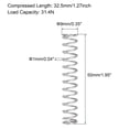 thumbnail image 3 of Unique Bargains 9mmx1mmx50mm 304 Stainless Steel Compression Spring 31.4N Load Capacity 20 pcs, 3 of 5