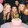thumbnail image 6 of Class of 2026 Graduation Cupcake Topper, Grad Cap Diploma Cake Toppers Dessert Picks, Graduation Party Decorations Supplies, Classic Themed Easy to Use Lightweight No Assembly Toppers,I-style, 6 of 9