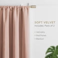 thumbnail image 3 of Cortinas Joydeco de Terciopelo Aislantes Térmicas 132x183 cm Rosa, 3 of 7