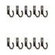 thumbnail image 1 of Inteprter Ganchos de pared Estante de almacenamiento Conveniente Amplia aplicación Heavy Duty Usable Keys Hangers Home Coats Hanging Decorativo Almacenamiento y organización del hogar Bronce 10 piezas, 1 of 6